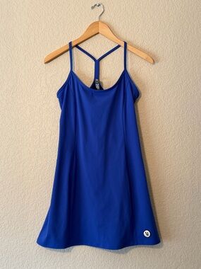 Vuori Women’s One Shot Tennis Dress in Copenhagen Blue, Sz SM